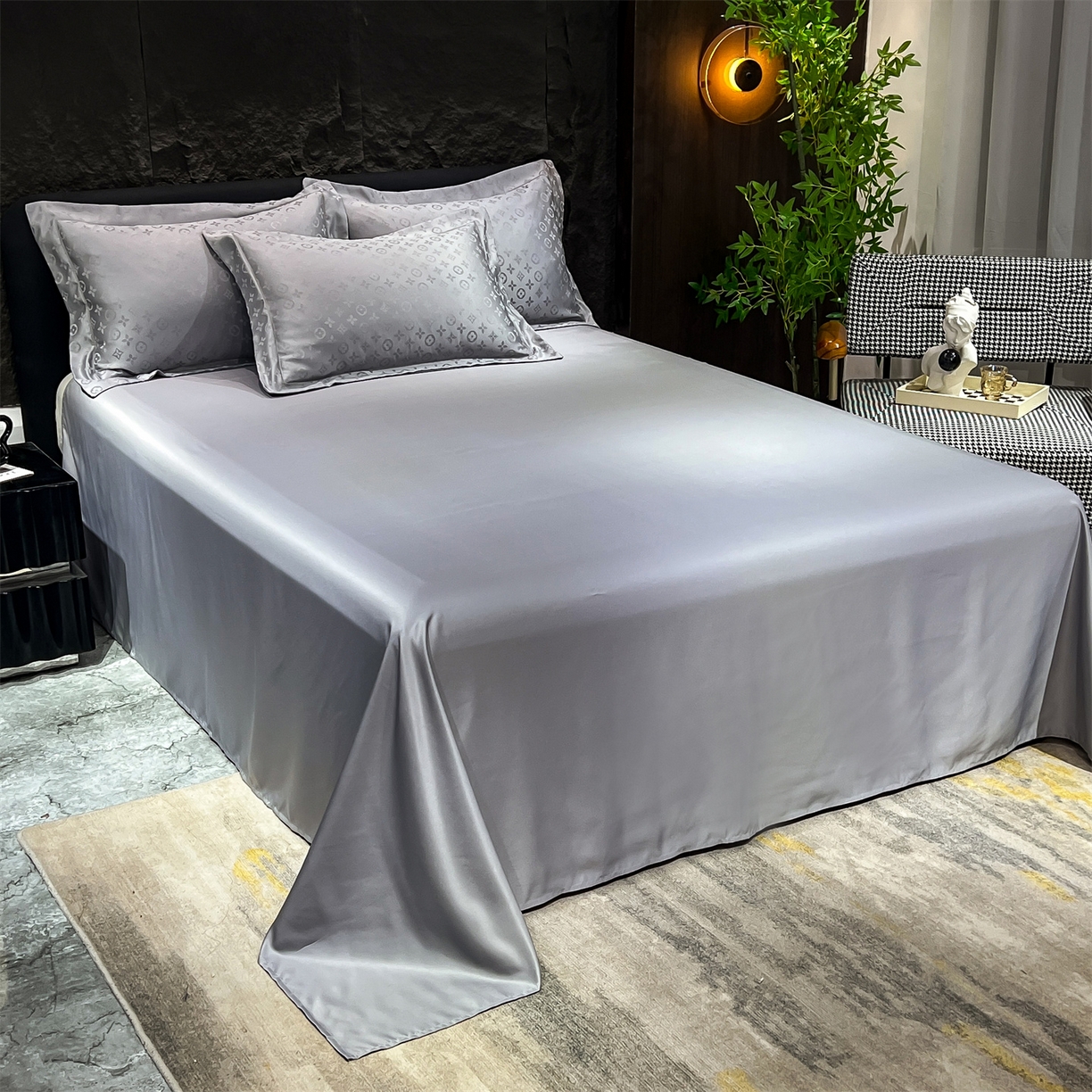 91家纺网 家纺一手货源 找家纺 （总）经年 2026新款水洗真丝提花四件套