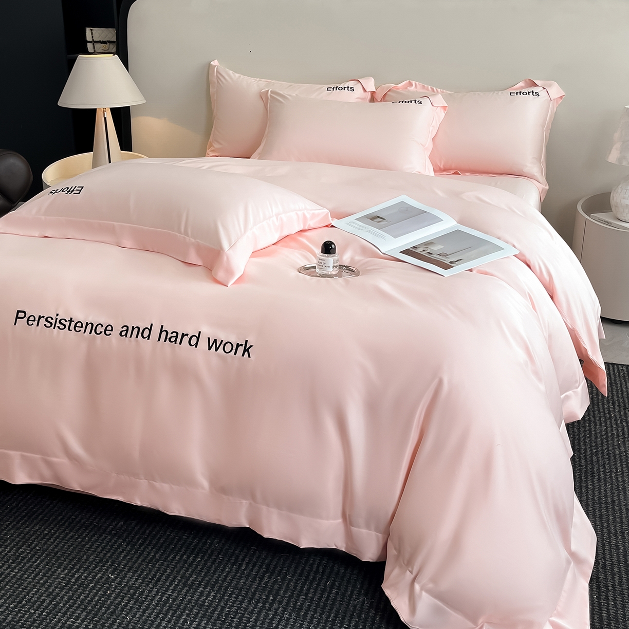 91家纺网 家纺一手货源 找家纺 （总）经年 2026春夏新款天丝刺绣四件套-有理想