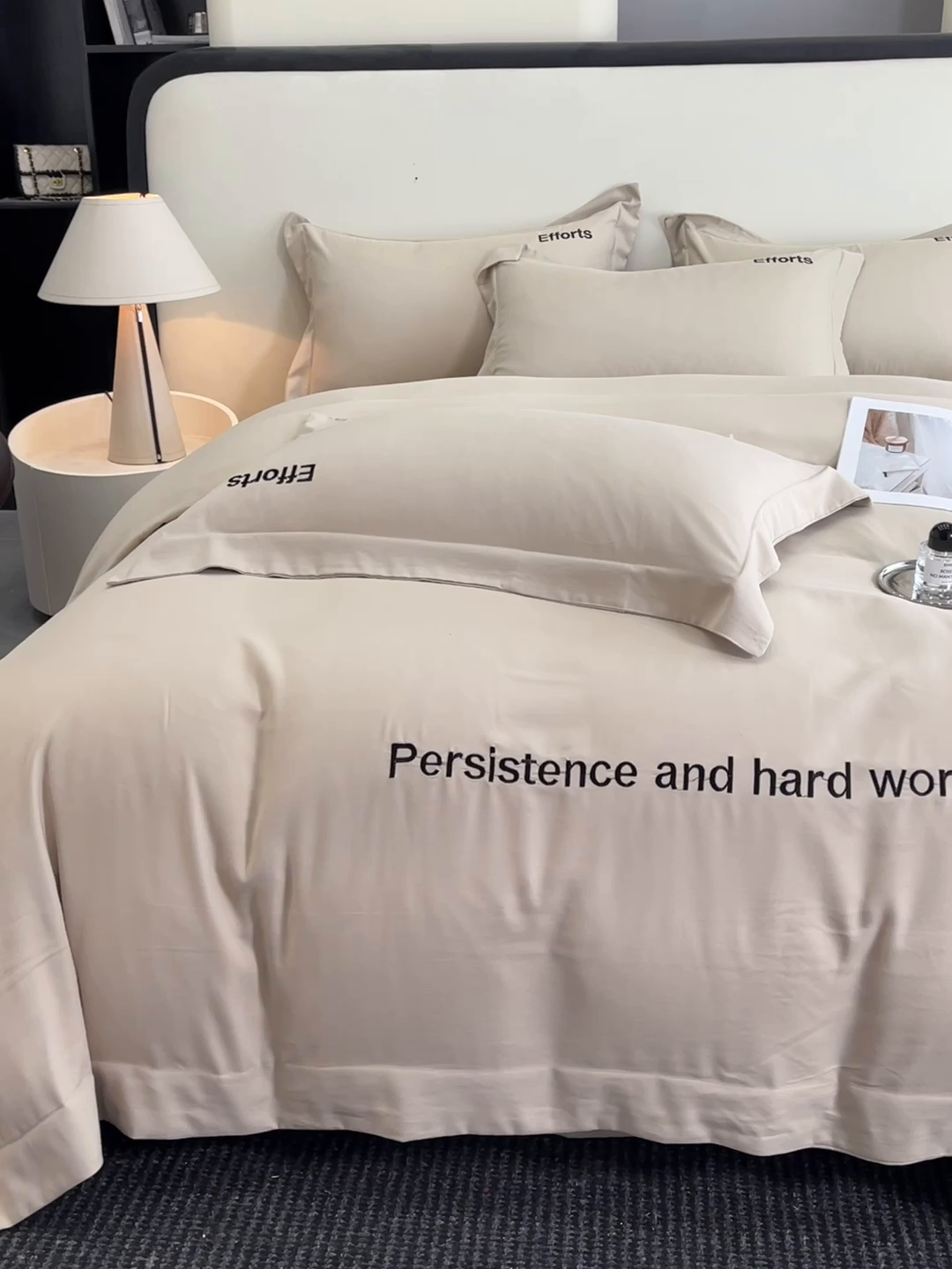 91家纺网 家纺一手货源 找家纺 经年 2026春夏新款天丝刺绣四件套-有理想 有理想-香槟