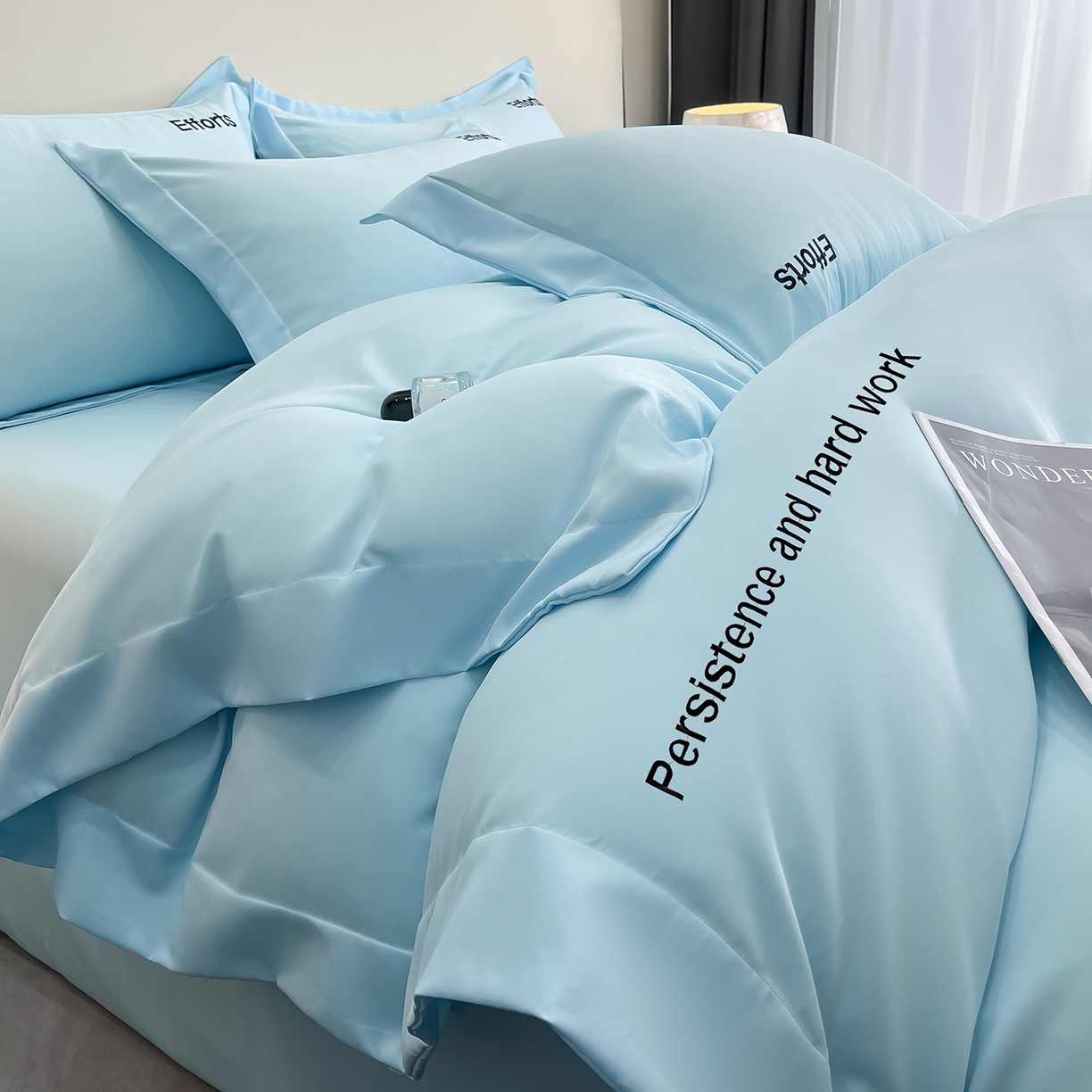 91家纺网 家纺一手货源 找家纺 经年 2026春夏新款天丝刺绣四件套-有理想 有理想-以太兰