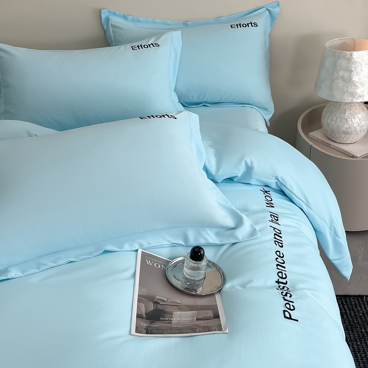 91家纺网 家纺一手货源 找家纺 经年 2026春夏新款天丝刺绣四件套-有理想 有理想-以太兰