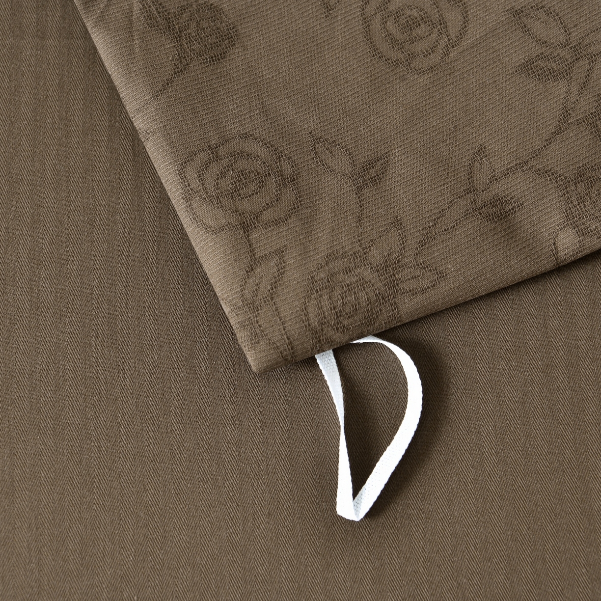 91家纺网 家纺一手货源 找家纺 菡宝 2026春夏新款全棉纯棉色织提花四件套-中古玫瑰 中古玫瑰 深咖