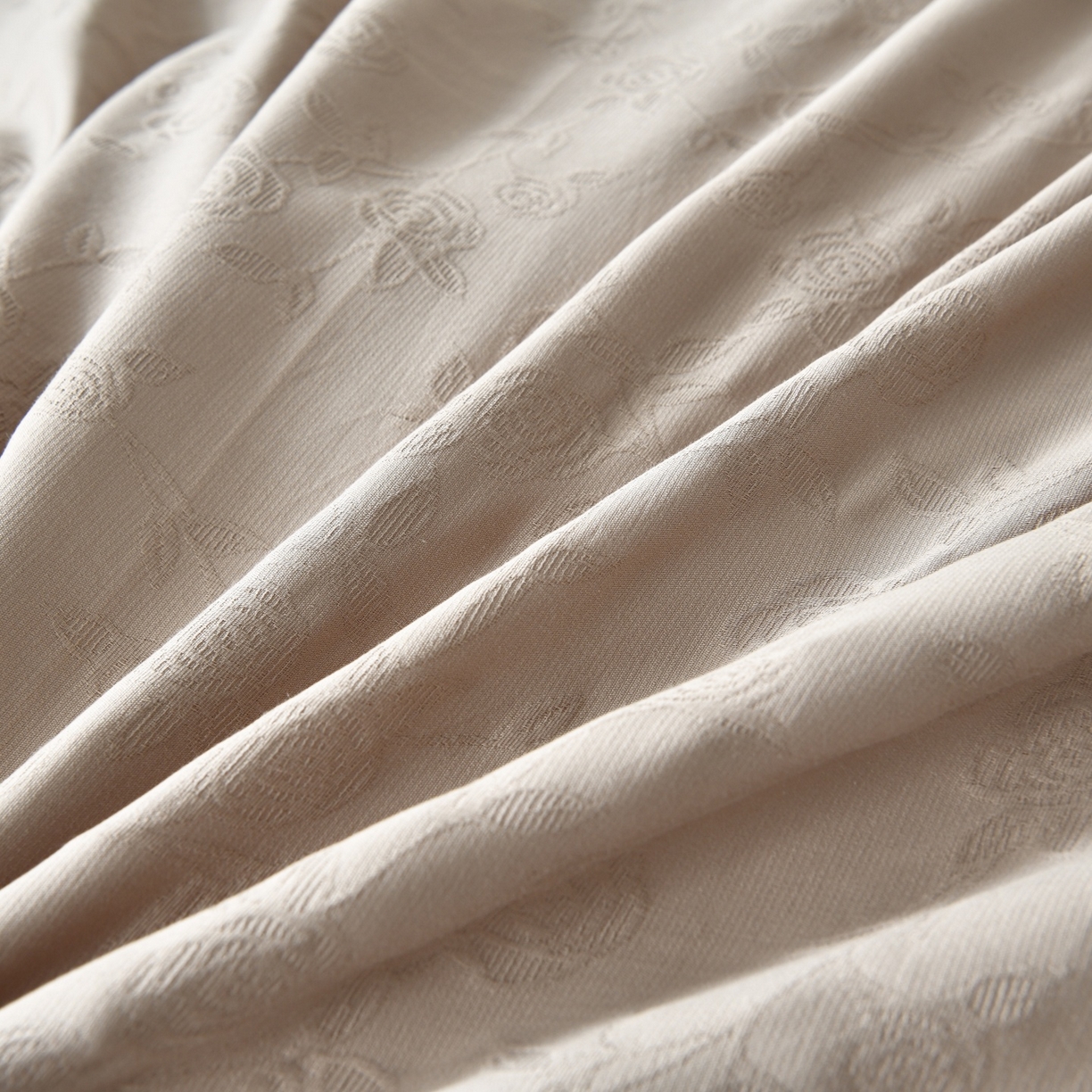 91家纺网 家纺一手货源 找家纺 菡宝 2026春夏新款全棉纯棉色织提花四件套-中古玫瑰 中古玫瑰 杏