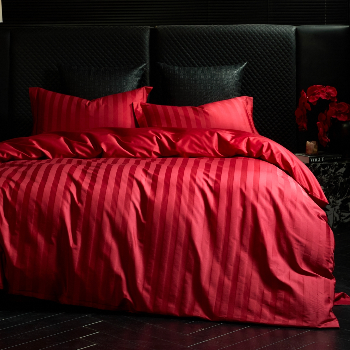 91家纺网 家纺一手货源 找家纺 （总）ONE TWO ONE 121 【控价商品】【提供买家秀】  2026新款全棉100s长绒棉结婚婚庆提花四件套