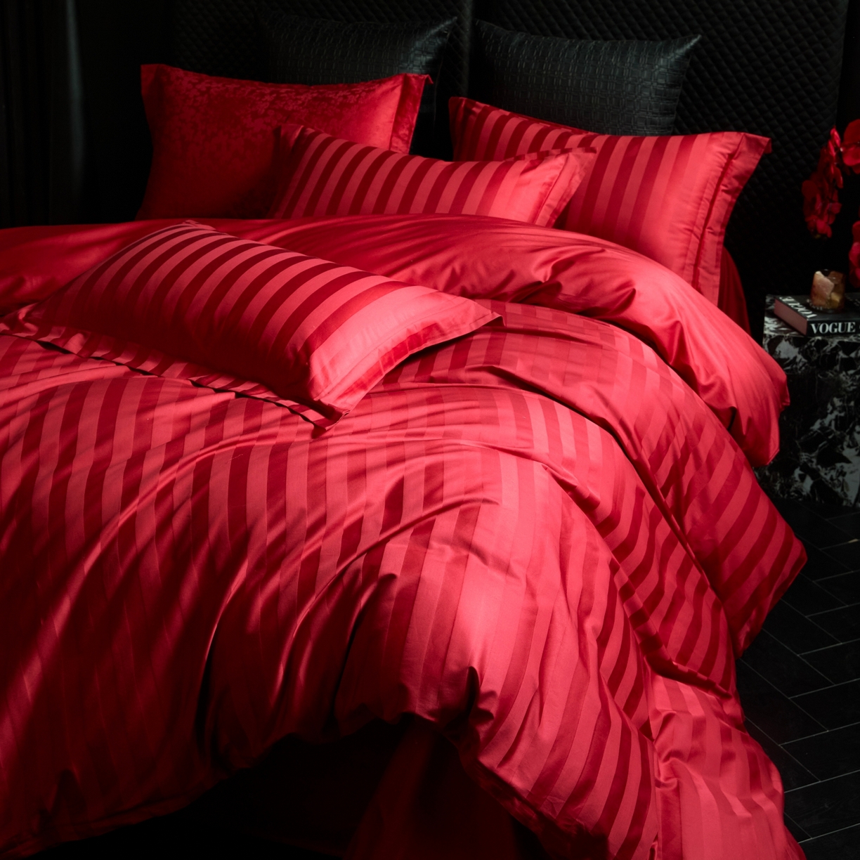 91家纺网 家纺一手货源 找家纺 （总）ONE TWO ONE 121 【控价商品】【提供买家秀】  2026新款全棉100s长绒棉结婚婚庆提花四件套