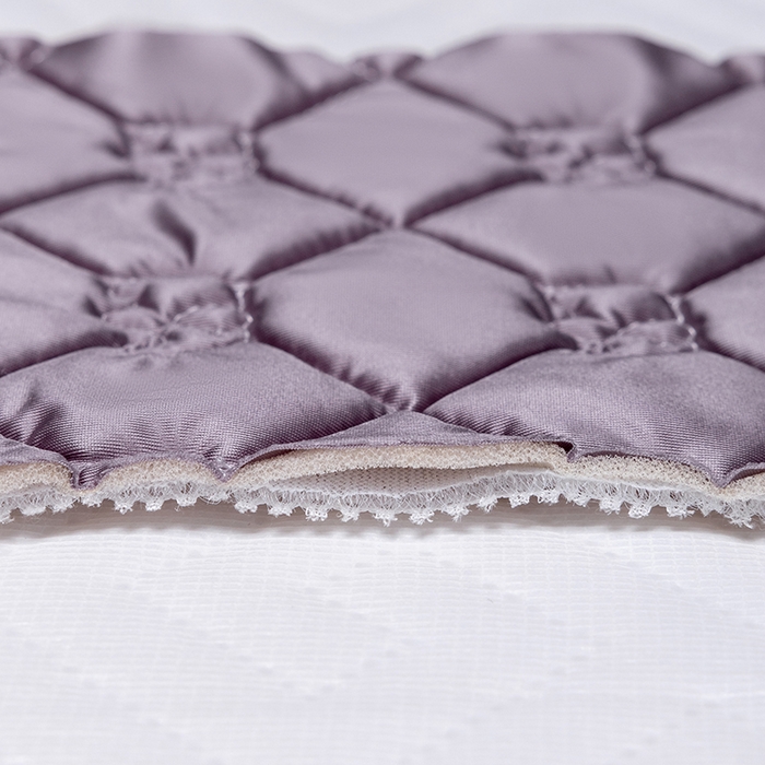 91家纺网 家纺一手货源 找家纺 阿那亚 2026新款冰萃凉感硅胶凉席三件套夏被四件套 凝夜紫