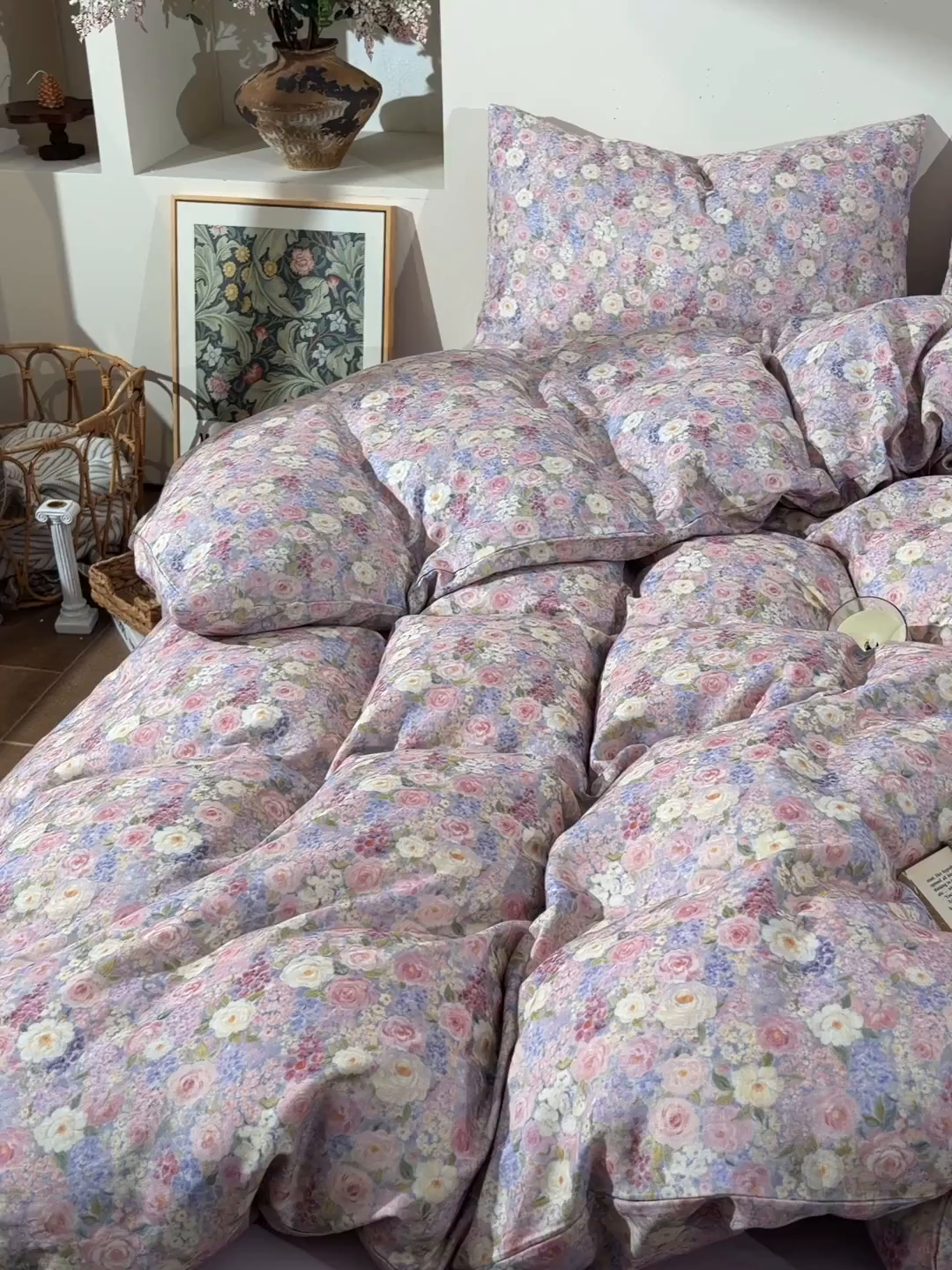 91家纺网 家纺一手货源 找家纺 （总）富安笙 2026新款全棉纯棉双层纱四件套