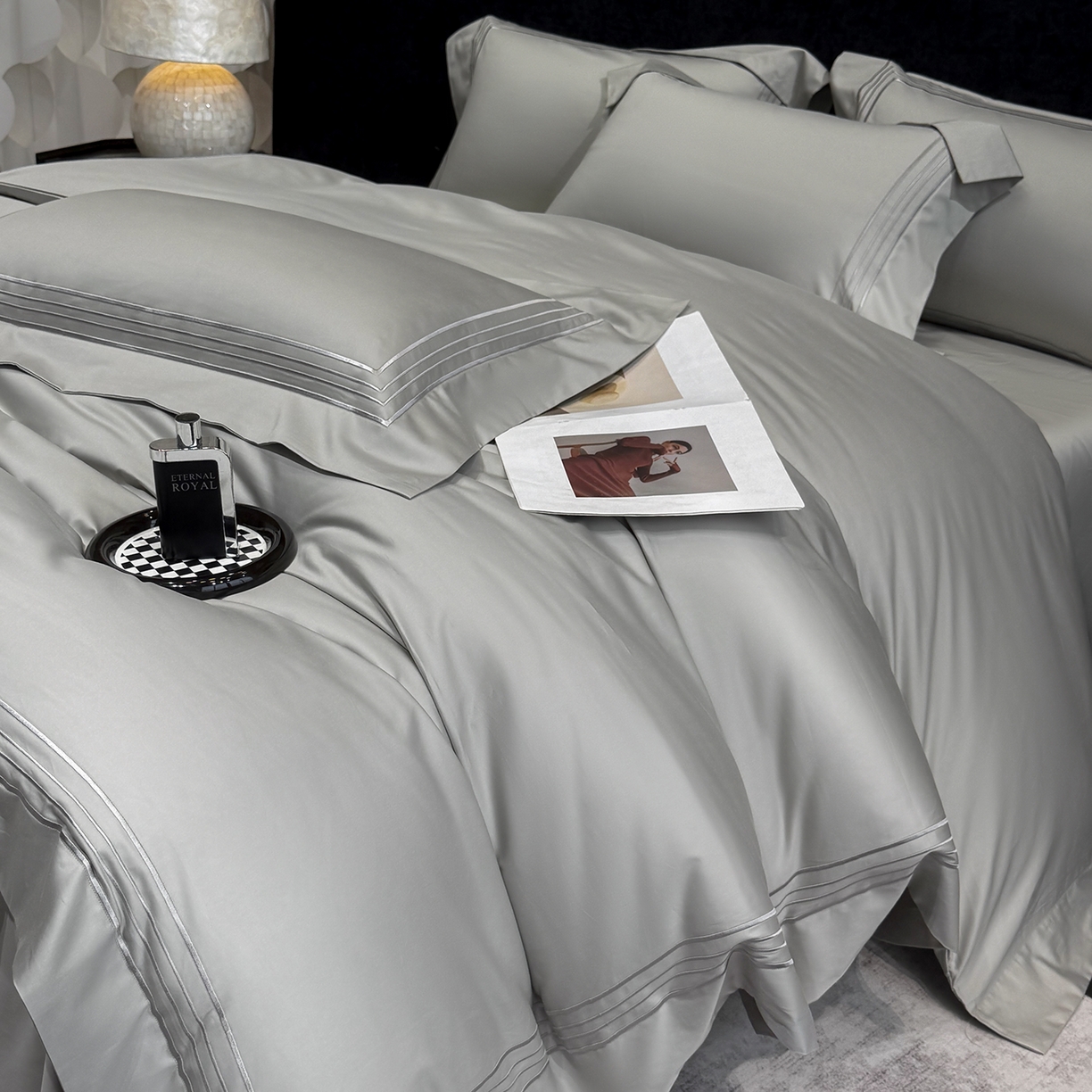 91家纺网 家纺一手货源 找家纺 （总）星蕴家纺 2026新款贡缎新疆长绒棉四件套-千寻