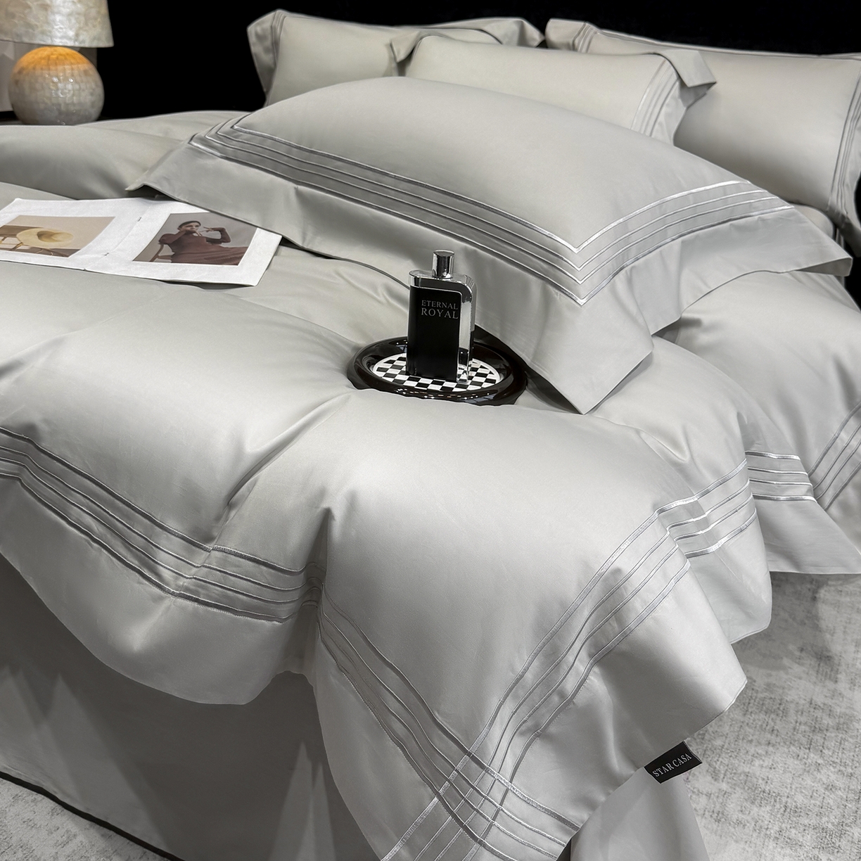 91家纺网 家纺一手货源 找家纺 （总）星蕴家纺 2026新款贡缎新疆长绒棉四件套-千寻