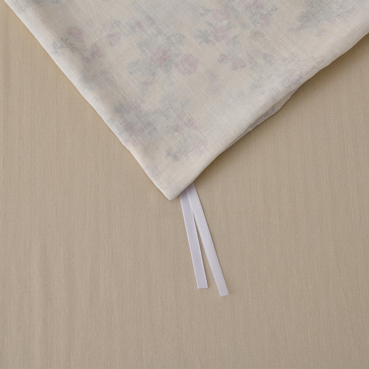 91家纺网 家纺一手货源 找家纺 富安笙 2026新款全棉纯棉双层纱四件套 花妍巧语