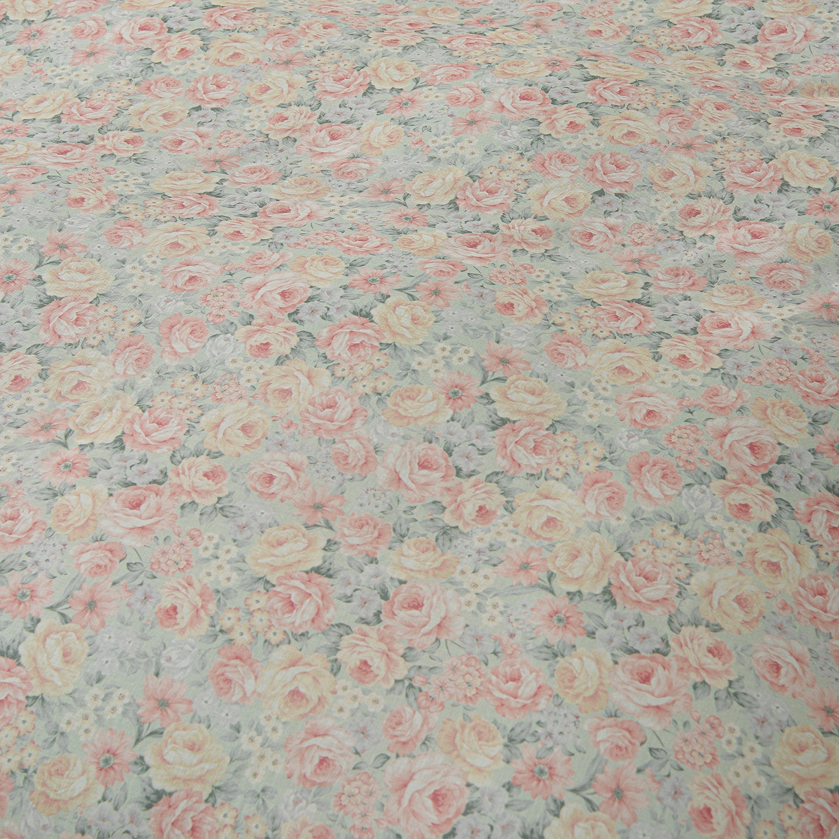 91家纺网 家纺一手货源 找家纺 富安笙 2026新款全棉纯棉双层纱四件套 花间序-兰