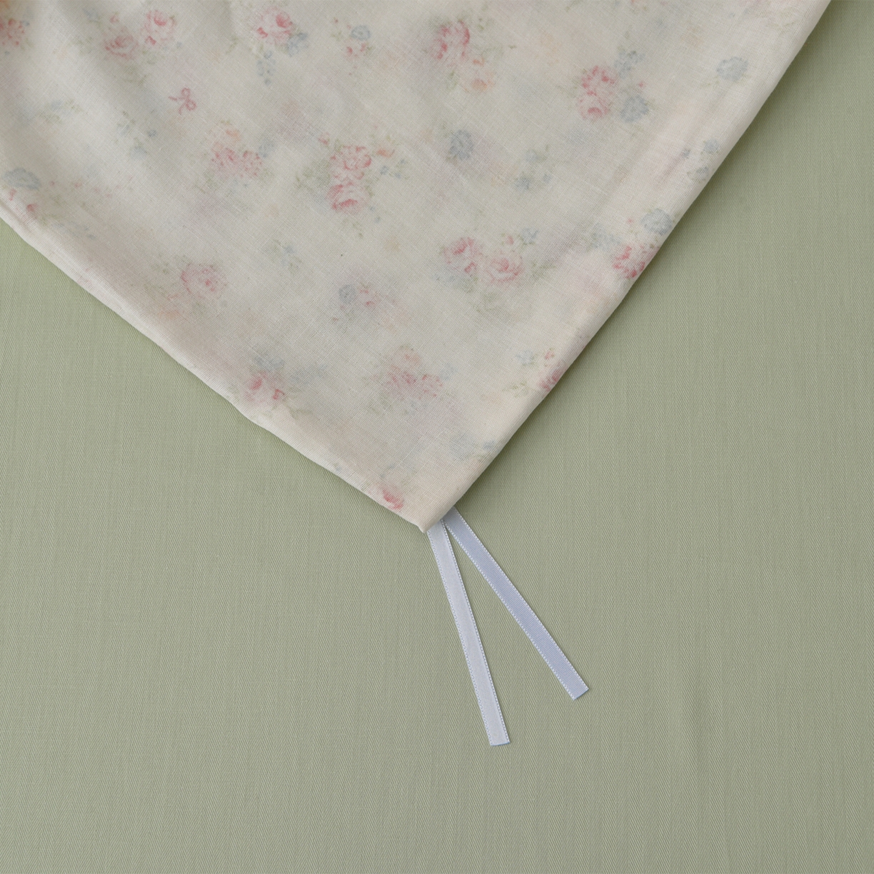 91家纺网 家纺一手货源 找家纺 富安笙 2026新款全棉纯棉双层纱四件套 江南花语-米