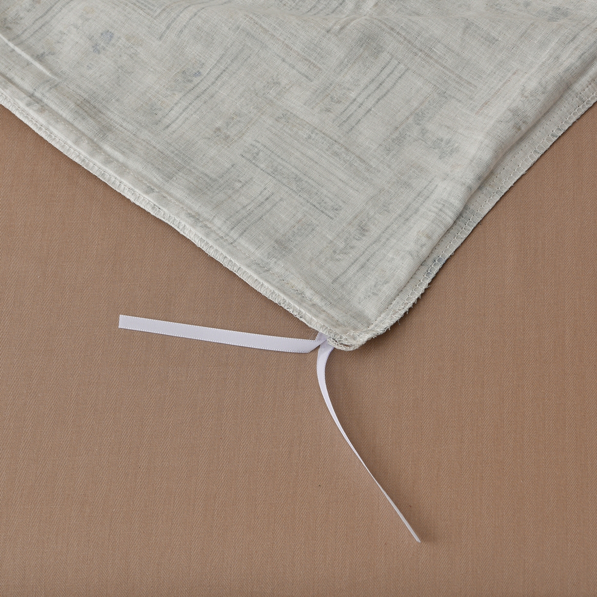 91家纺网 家纺一手货源 找家纺 富安笙 2026新款全棉纯棉双层纱四件套 织纹花开