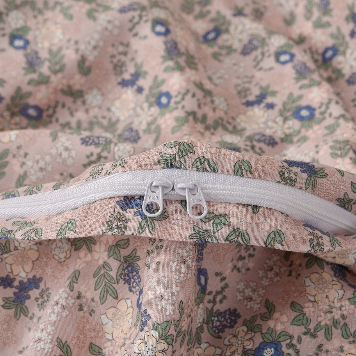 91家纺网 家纺一手货源 找家纺 富安笙 2026新款全棉纯棉双层纱四件套 锦花房