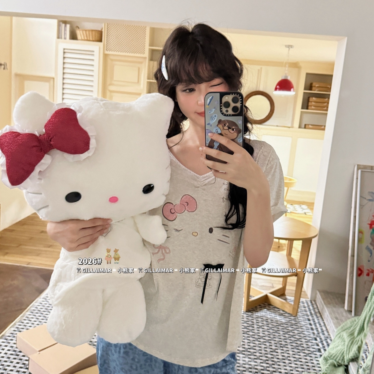 91家纺网 家纺一手货源 找家纺 （总）妍景家居生活馆 2026新款莱赛尔冰丝棉睡衣两件套KT新豹纹