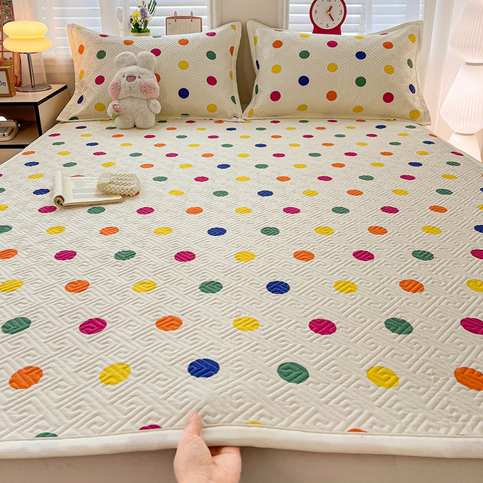 91家纺网 家纺一手货源 找家纺 （总）忆生活家纺 2026新款A类全棉老粗布软凉席夹棉床盖可机洗