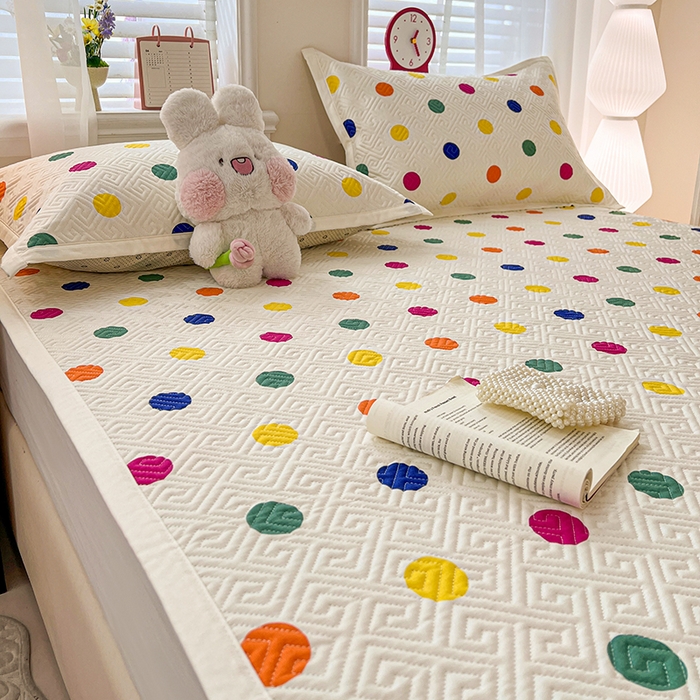 91家纺网 家纺一手货源 找家纺 （总）忆生活家纺 2026新款A类全棉老粗布软凉席夹棉床盖可机洗