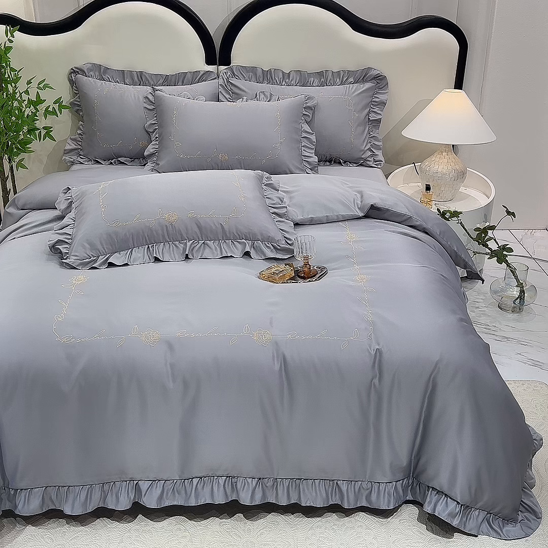 91家纺网 家纺一手货源 找家纺 （总）经年 2026新款水洗真丝韩版四件套