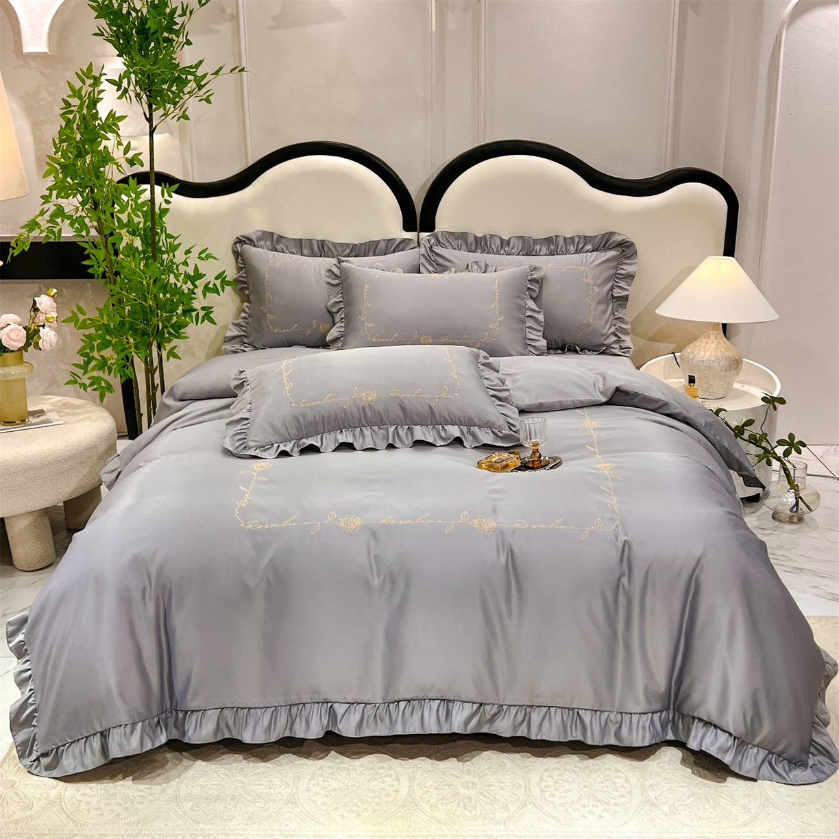 91家纺网 家纺一手货源 找家纺 （总）经年 2026新款水洗真丝韩版四件套