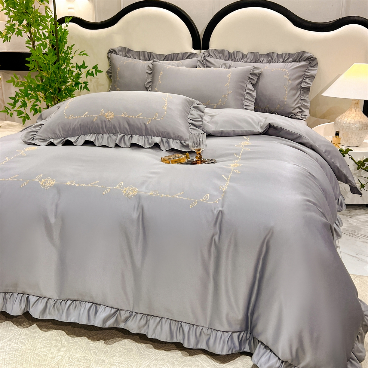 91家纺网 家纺一手货源 找家纺 （总）经年 2026新款水洗真丝韩版四件套