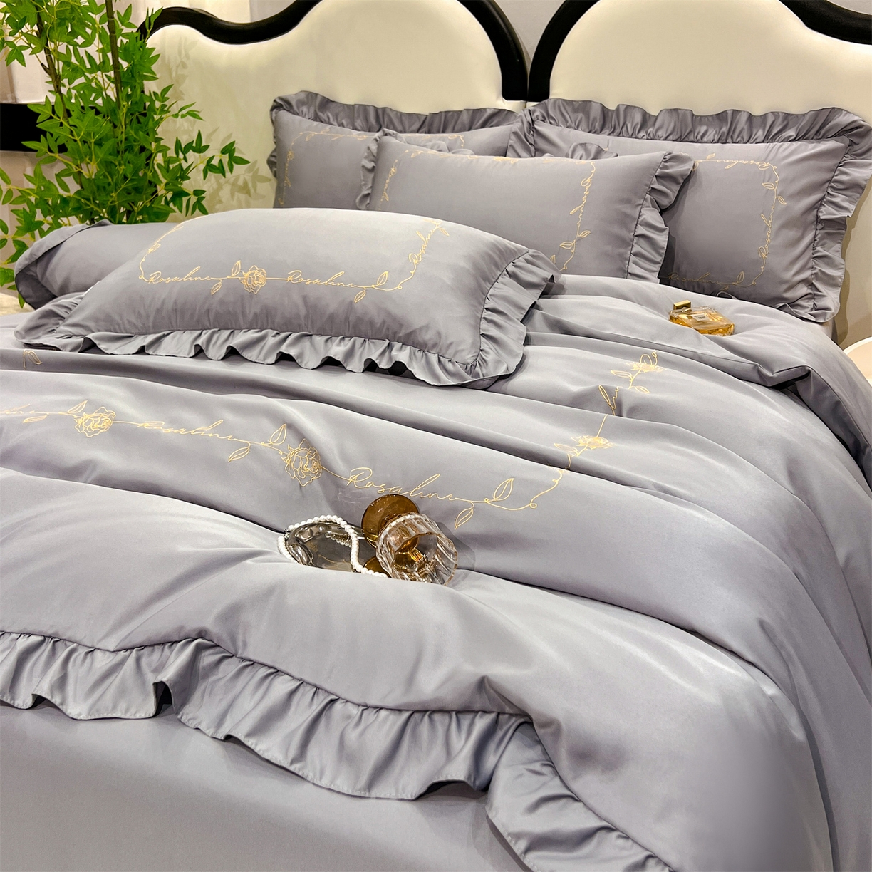 91家纺网 家纺一手货源 找家纺 （总）经年 2026新款水洗真丝韩版四件套