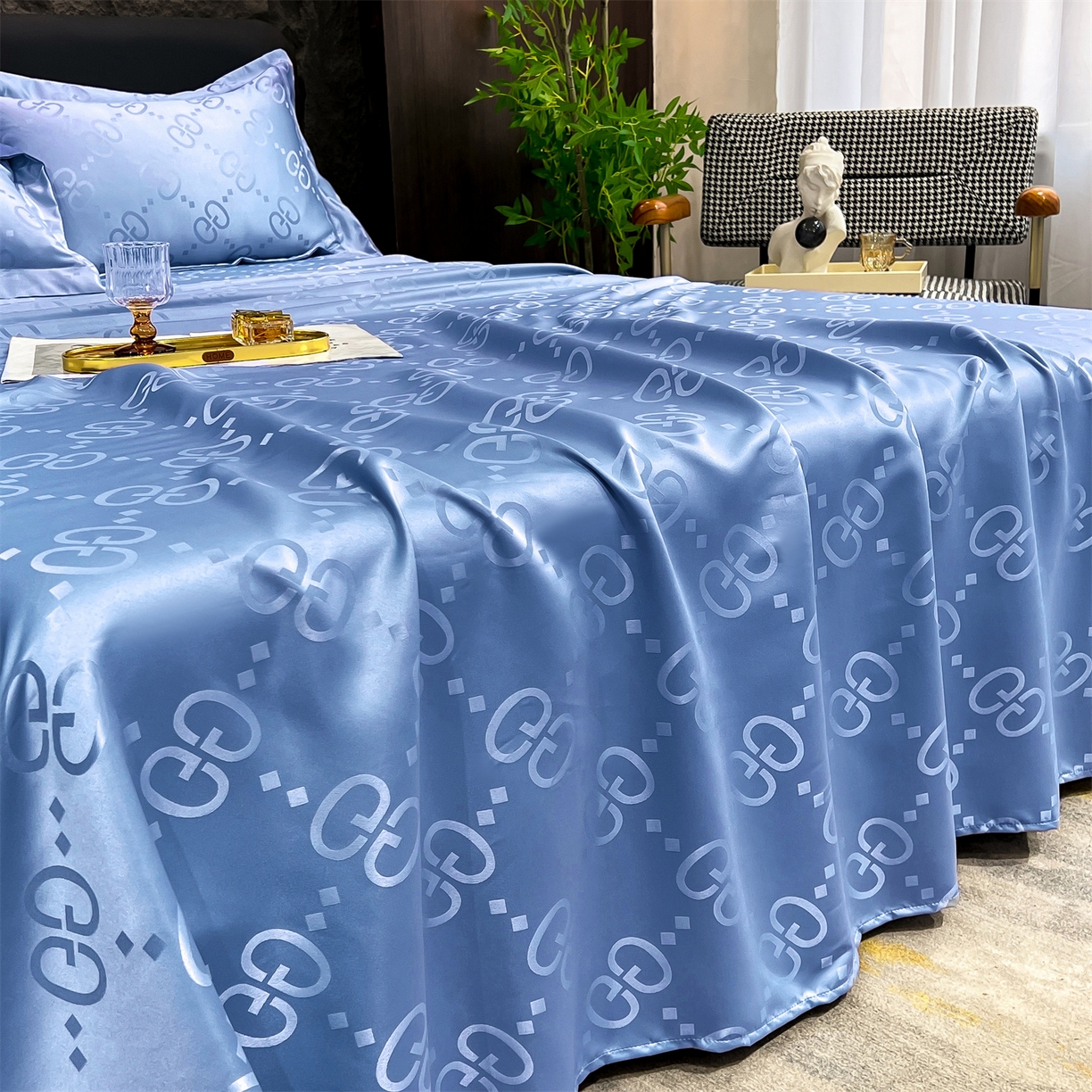 91家纺网 家纺一手货源 找家纺 （总）经年 2026新款水洗真丝提花床单单床单床单单件