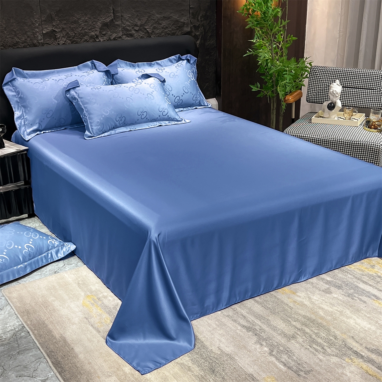 91家纺网 家纺一手货源 找家纺 （总）经年 2026新款水洗真丝提花床单单床单床单单件