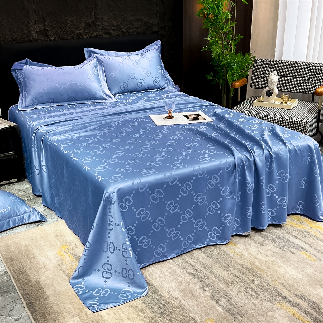 91家纺网 家纺一手货源 找家纺 （总）经年 2026新款水洗真丝提花床单单床单床单单件