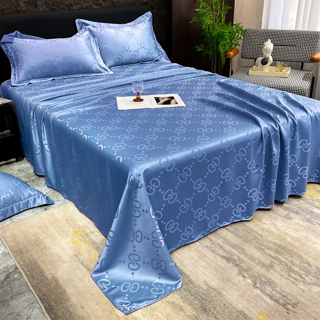 91家纺网 家纺一手货源 找家纺 （总）经年 2026新款水洗真丝提花床单单床单床单单件