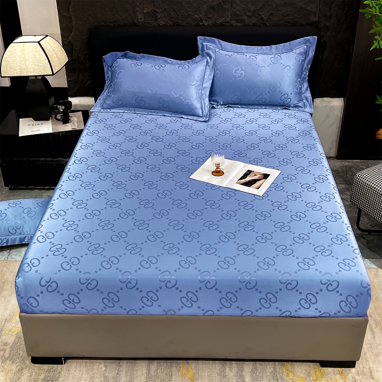 91家纺网 家纺一手货源 找家纺 （总）经年 2026新款水洗真丝提花床笠单床笠床笠单件