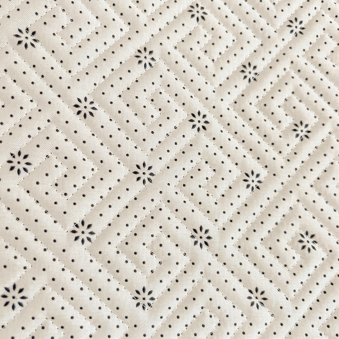 91家纺网 家纺一手货源 找家纺 忆生活家纺 2026新款学生床全棉老粗布软凉席夹棉床盖 海草