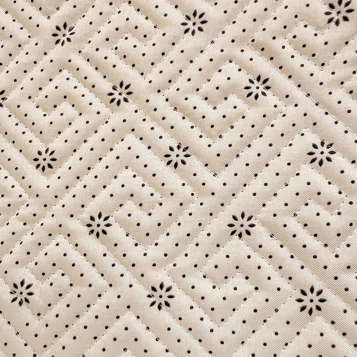 91家纺网 家纺一手货源 找家纺 忆生活家纺 2026新款学生床全棉老粗布软凉席夹棉床盖 麦浪织纹