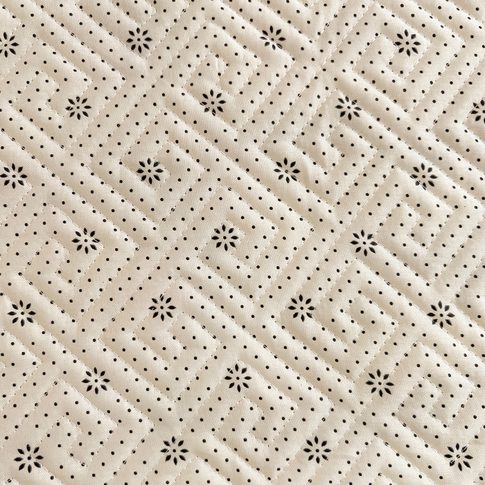 91家纺网 家纺一手货源 找家纺 忆生活家纺 2026新款学生床全棉老粗布软凉席夹棉床盖 藤蔓兔