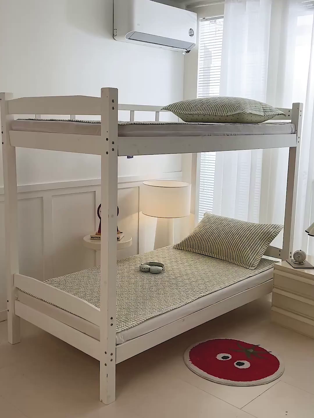 91家纺网 家纺一手货源 找家纺 忆生活家纺 2026新款学生床全棉老粗布软凉席夹棉床盖 条纹绿