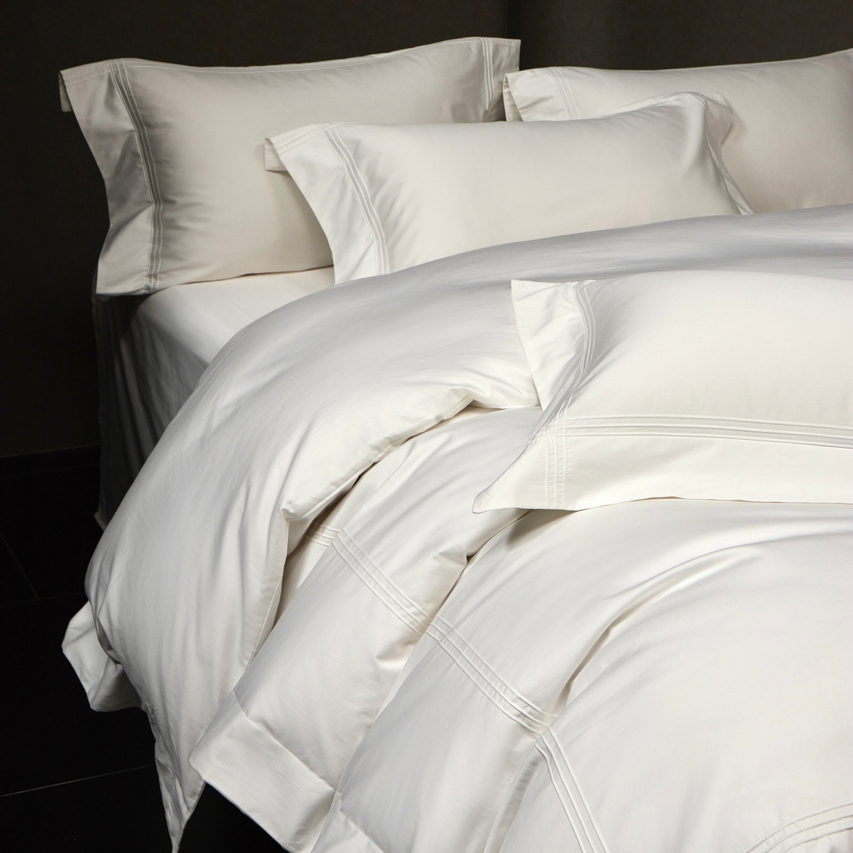 91家纺网 家纺一手货源 找家纺 （总）时亿家居 2026新款轻奢酒店风纯棉长绒棉四件套-曼哈顿