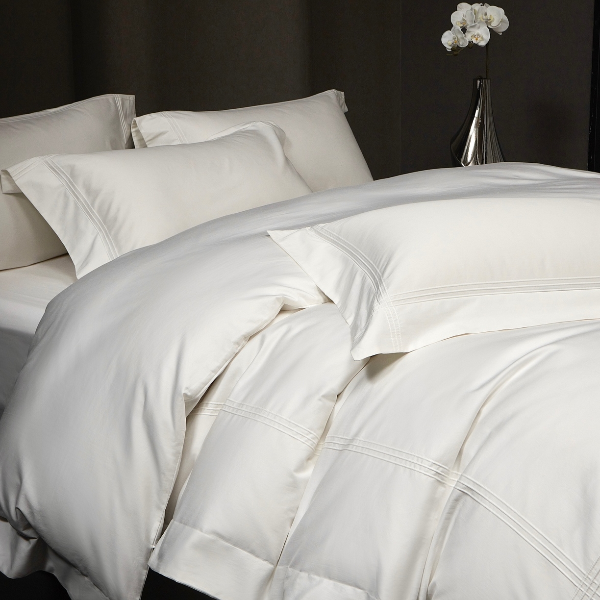 91家纺网 家纺一手货源 找家纺 （总）时亿家居 2026新款轻奢酒店风纯棉长绒棉四件套-曼哈顿