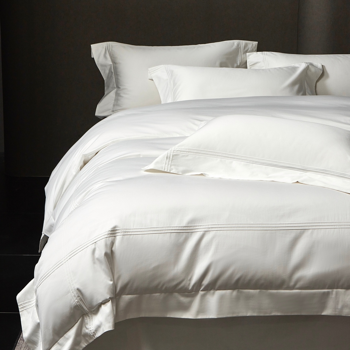 91家纺网 家纺一手货源 找家纺 （总）时亿家居 2026新款轻奢酒店风纯棉长绒棉四件套-曼哈顿