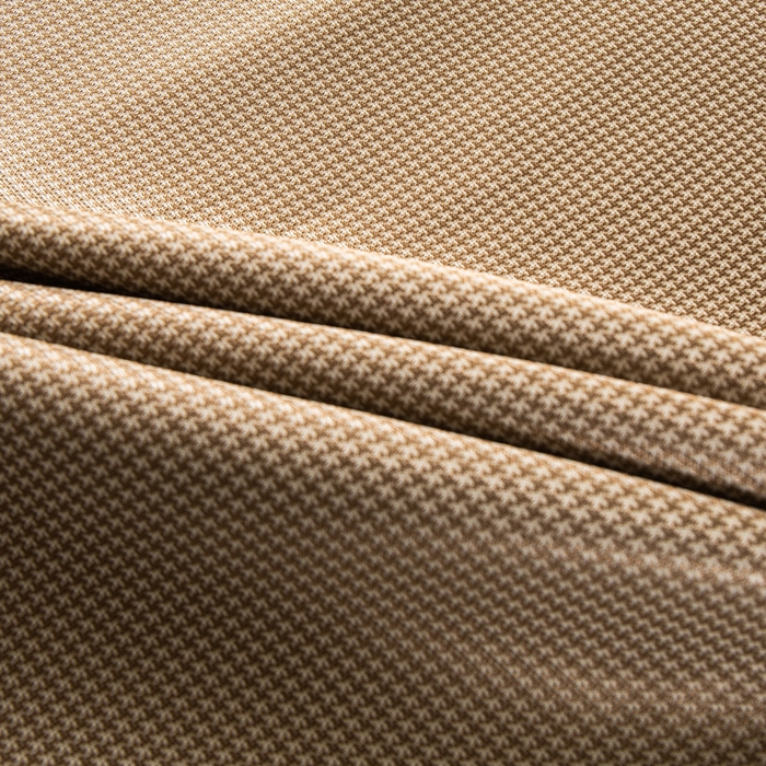 91家纺网 家纺一手货源 找家纺 春寻家纺 2026春夏新款千鸟格碳光冰丝席复合三明治款凉席席子 千鸟格-香槟金-床席款