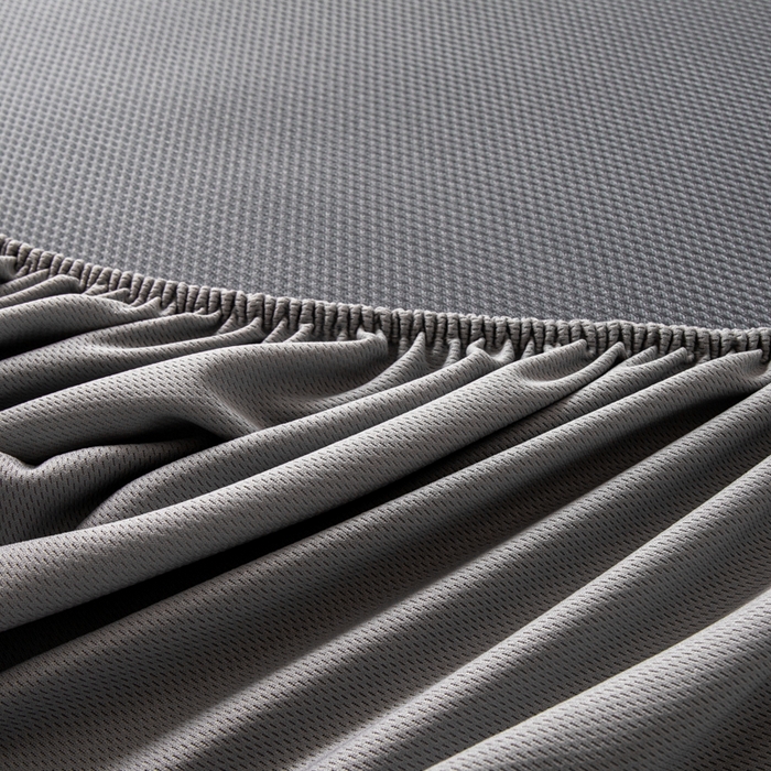 91家纺网 家纺一手货源 找家纺 春寻家纺 2026春夏新款千鸟格碳光冰丝席复合三明治款凉席席子 千鸟格-蓝色-床笠款