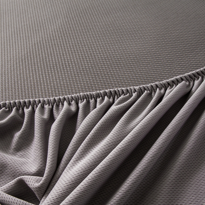 91家纺网 家纺一手货源 找家纺 春寻家纺 2026春夏新款千鸟格碳光冰丝席复合三明治款凉席席子 千鸟格-香槟金-床笠款