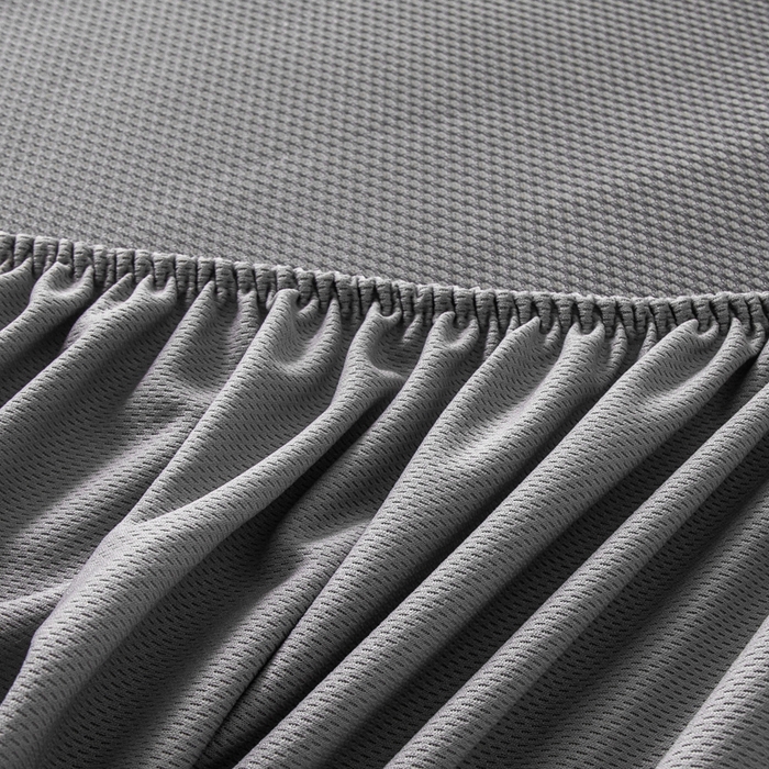 91家纺网 家纺一手货源 找家纺 春寻家纺 2026春夏新款千鸟格碳光冰丝席复合三明治款凉席席子 千鸟格-银灰-床笠款