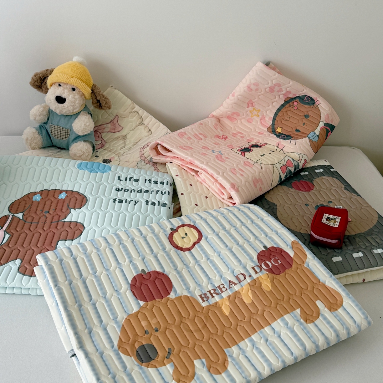 91家纺网 家纺一手货源 找家纺 （总）顾里家纺 2026春夏新款A类凉感丝大版乳胶席三件套凉席席子