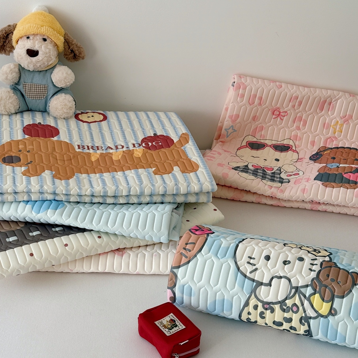 91家纺网 家纺一手货源 找家纺 （总）顾里家纺 2026春夏新款A类凉感丝大版乳胶席三件套凉席席子