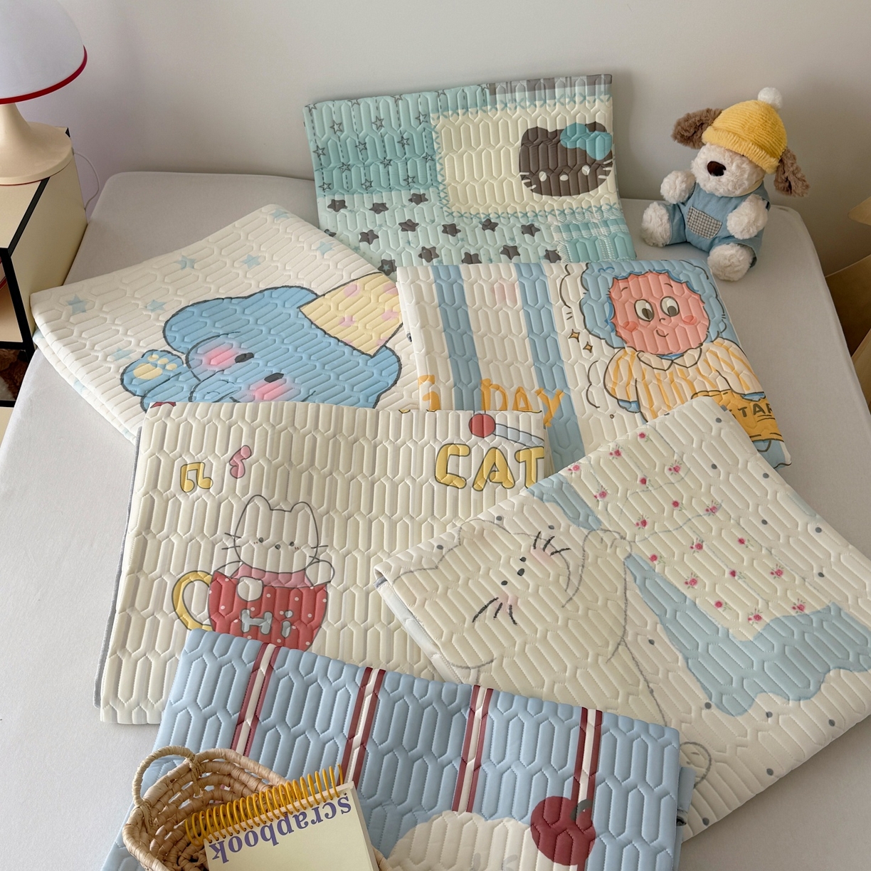 91家纺网 家纺一手货源 找家纺 （总）顾里家纺 2026春夏新款A类凉感丝大版乳胶席三件套凉席席子