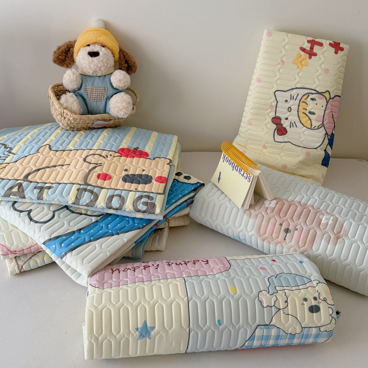 91家纺网 家纺一手货源 找家纺 （总）顾里家纺 2026春夏新款A类凉感丝大版乳胶席三件套凉席席子