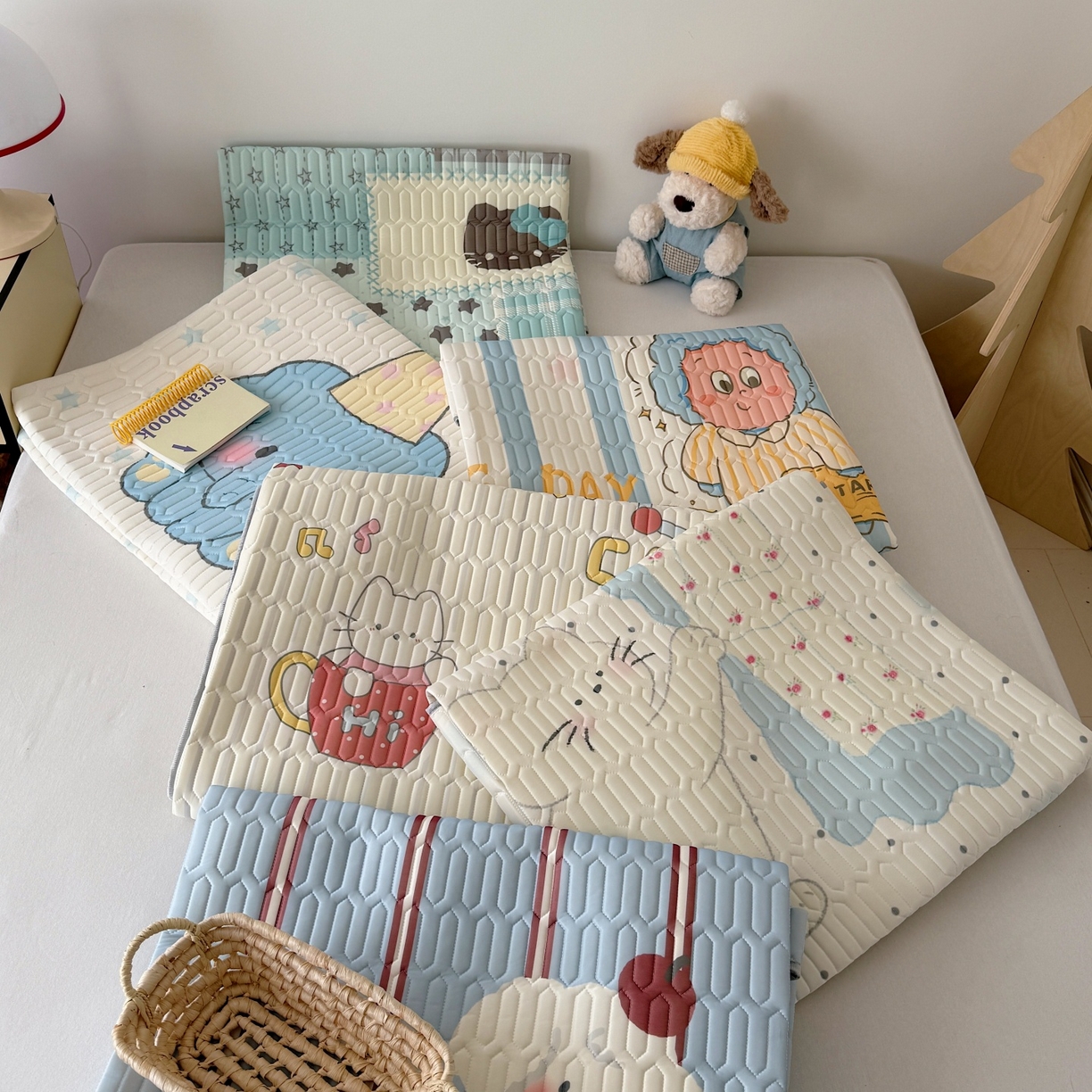 91家纺网 家纺一手货源 找家纺 （总）顾里家纺 2026春夏新款A类凉感丝大版乳胶席三件套凉席席子