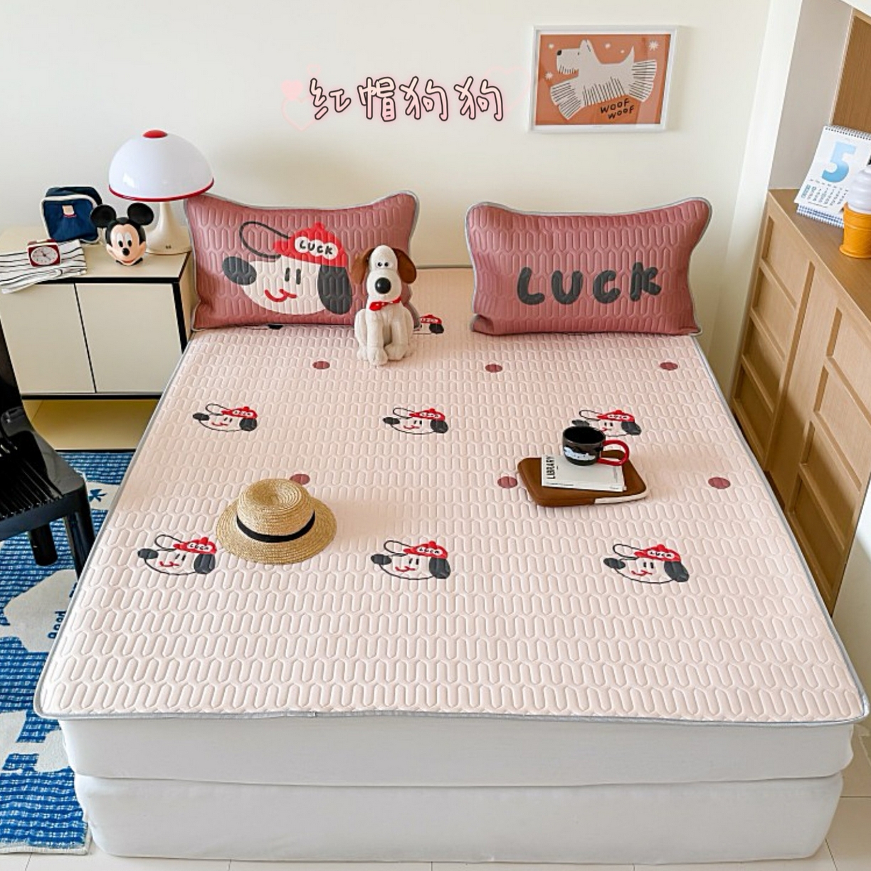 91家纺网 家纺一手货源 找家纺 （总）顾里家纺 2026春夏新款A类凉感丝大版乳胶席三件套凉席席子