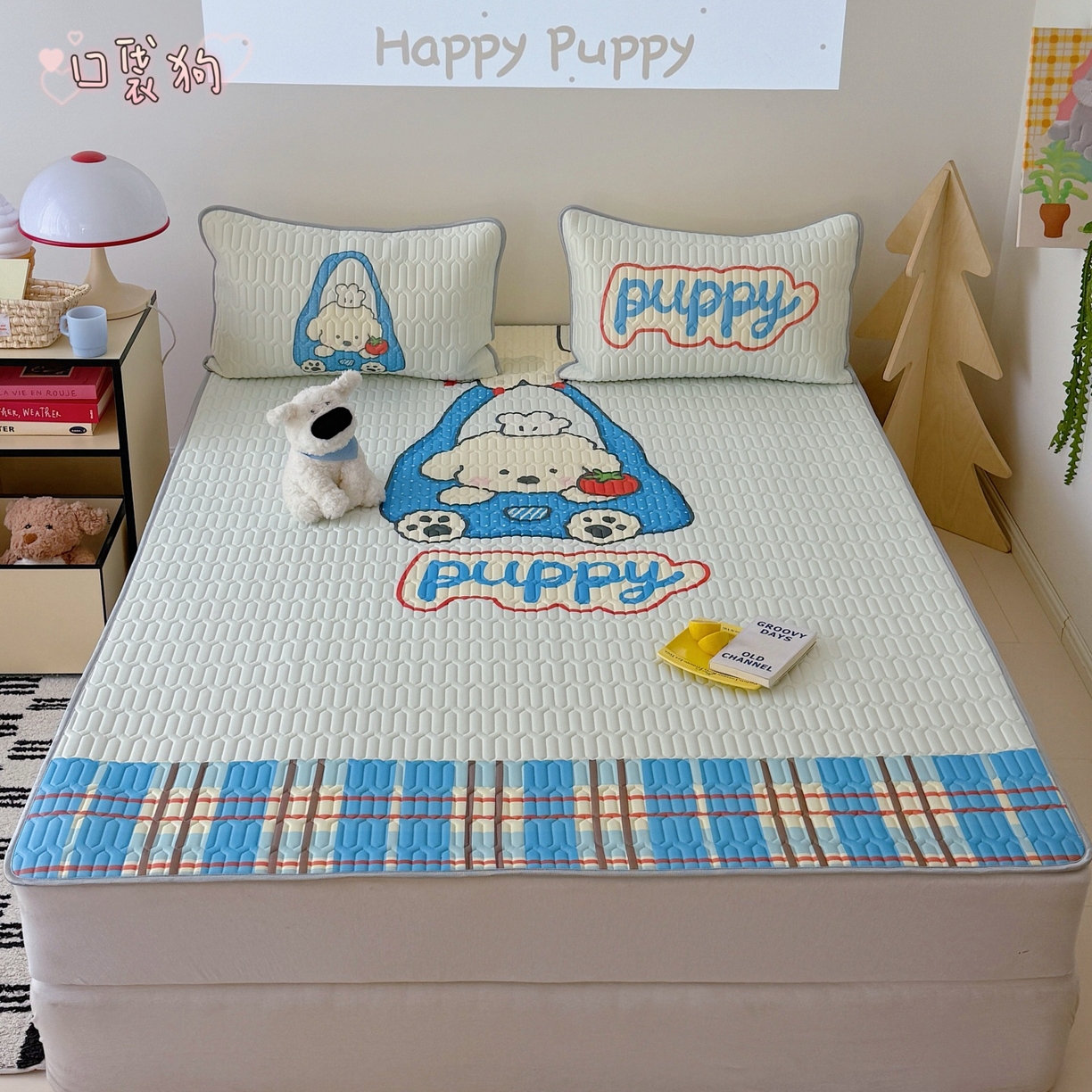 91家纺网 家纺一手货源 找家纺 （总）顾里家纺 2026春夏新款A类凉感丝大版乳胶席三件套凉席席子