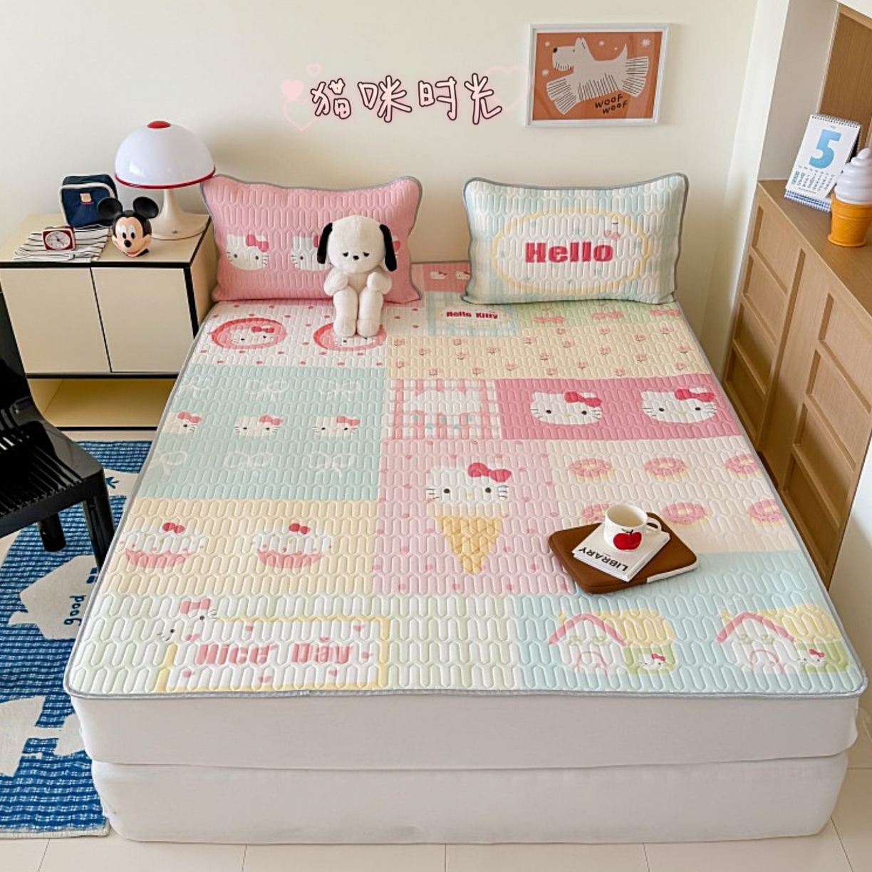 91家纺网 家纺一手货源 找家纺 （总）顾里家纺 2026春夏新款A类凉感丝大版乳胶席三件套凉席席子