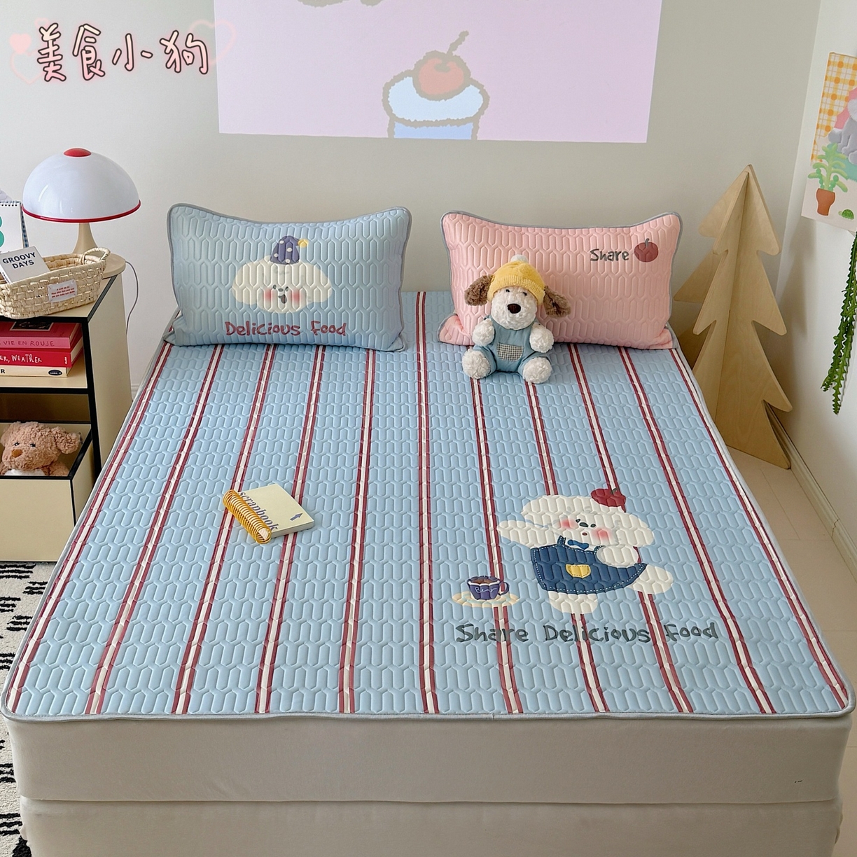 91家纺网 家纺一手货源 找家纺 （总）顾里家纺 2026春夏新款A类凉感丝大版乳胶席三件套凉席席子